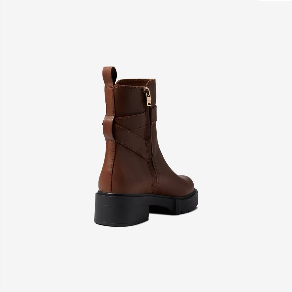 COACH Lacey Boot Chelsea Style Ankle Boot in Dark Saddle Size 9.5 - Picture 3 of 16